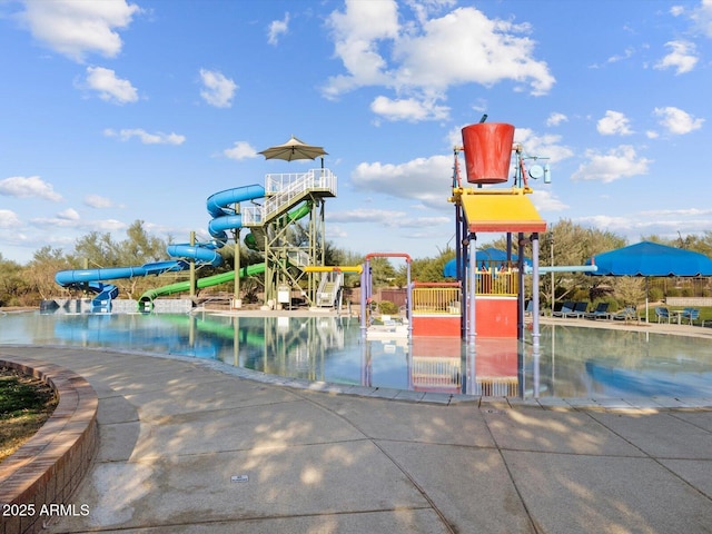 3550 N Camden Dr, Florence, AZ 85132 - view of play area featuring a water play area and a community pool