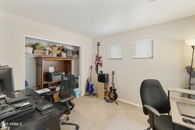 1072 W Windhaven Ave, Gilbert, AZ 85233 - home office with carpet flooring and baseboards