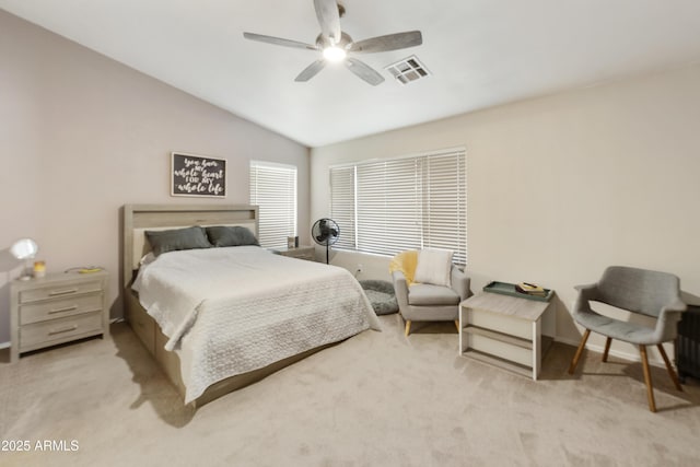 1072 W Windhaven Ave, Gilbert, AZ 85233 - carpeted bedroom with lofted ceiling, ceiling fan, and baseboards