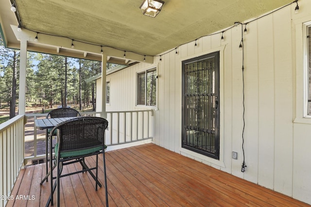 3017 Larson Loop, Forest Lakes, AZ 85931 - view of wooden deck