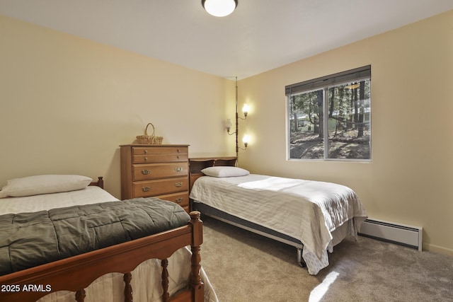 3017 Larson Loop, Forest Lakes, AZ 85931 - carpeted bedroom featuring a baseboard radiator