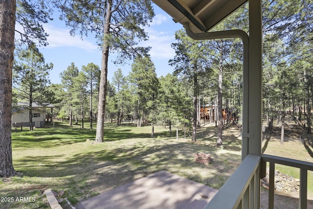 3017 Larson Loop, Forest Lakes, AZ 85931 - view of grassy yard with view of scattered trees