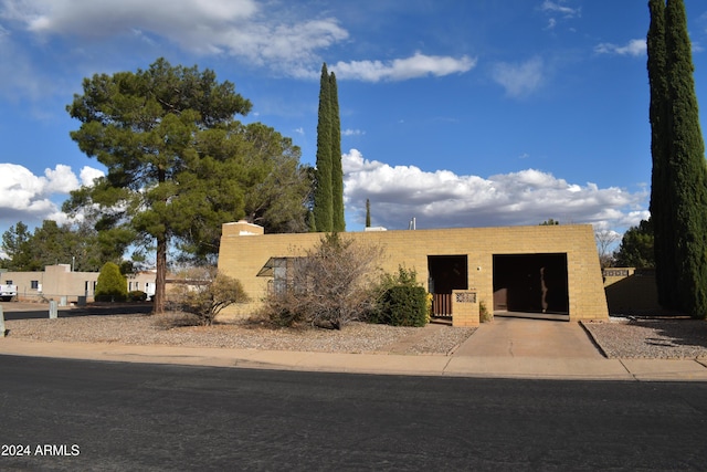 view of pueblo-style home