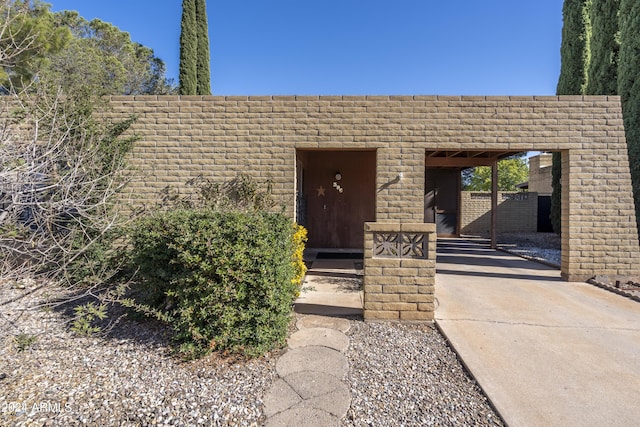 view of property entrance