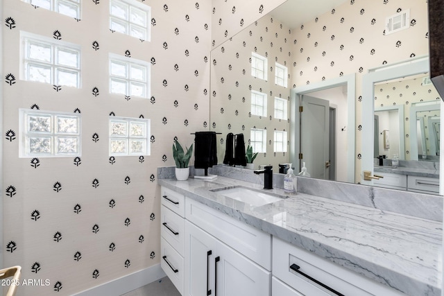 bathroom with vanity