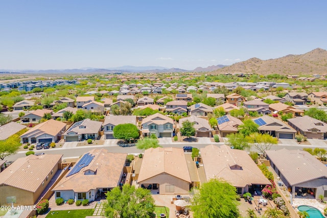 1927 W Mine Trl, Phoenix, AZ 85085 - aerial view of residential area featuring a mountainous background