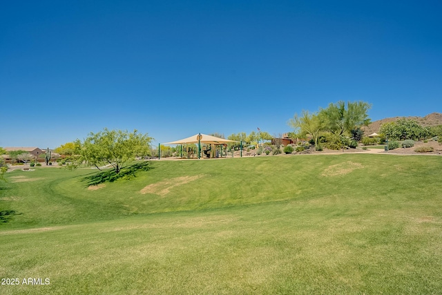 1927 W Mine Trl, Phoenix, AZ 85085 - view of home's community with a gazebo, a yard, and golf course view
