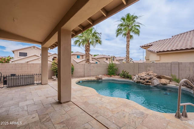 15809 S 31st St, Phoenix, AZ 85048 - view of pool featuring a patio and a fenced backyard