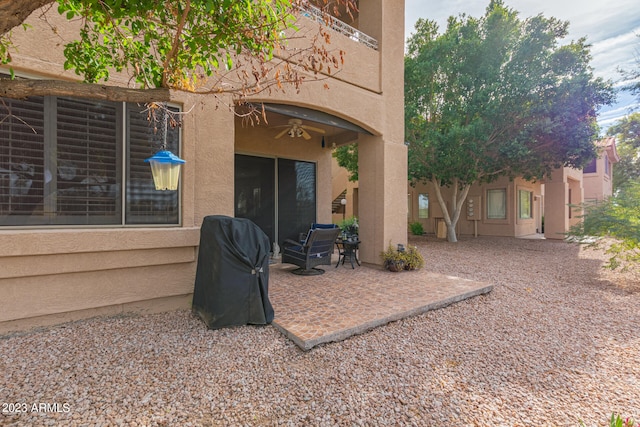 view of patio / terrace featuring grilling area