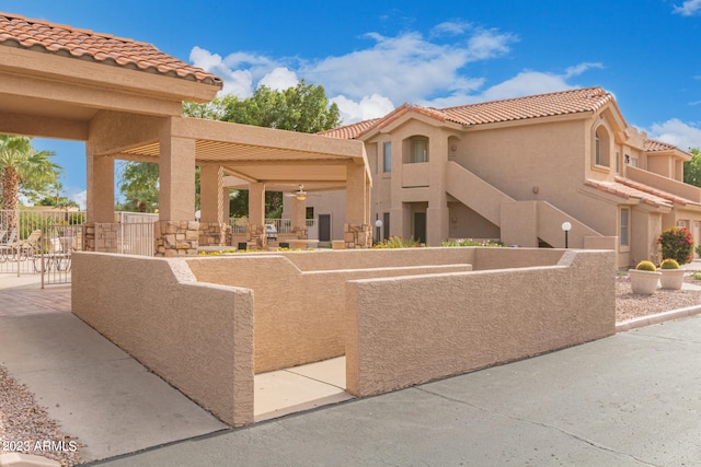 exterior space with a patio