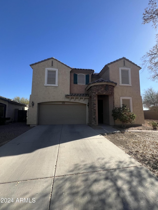 view of front of house featuring a garage