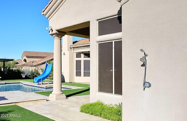 exterior space with a patio area