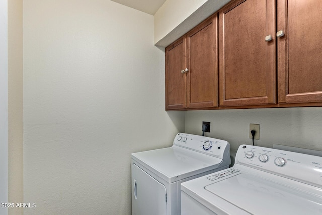 2164 S Estrella Cir, Mesa, AZ 85202 - washroom with cabinet space and washing machine and clothes dryer