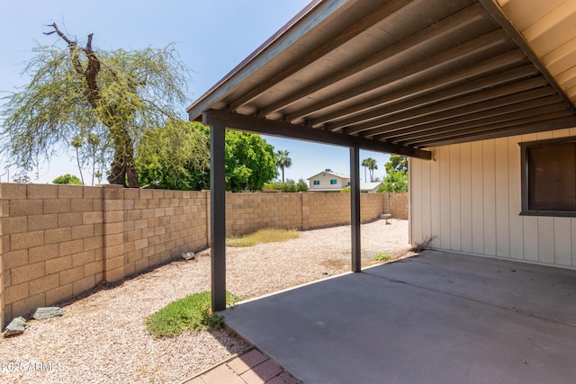2164 S Estrella Cir, Mesa, AZ 85202 - fenced backyard with a patio area