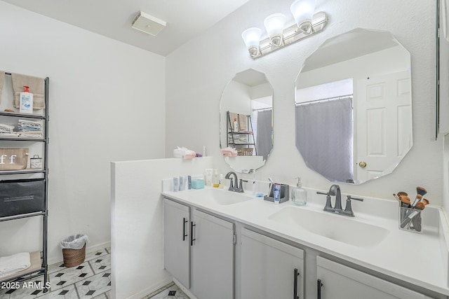 bathroom featuring vanity