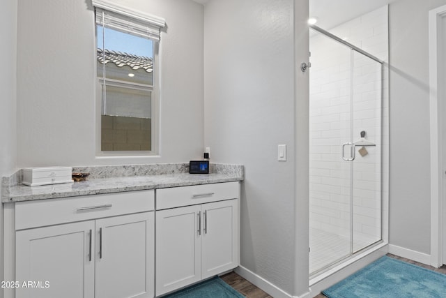 10165 E Gamma Ave, Mesa, AZ 85212 - bathroom with a stall shower and vanity