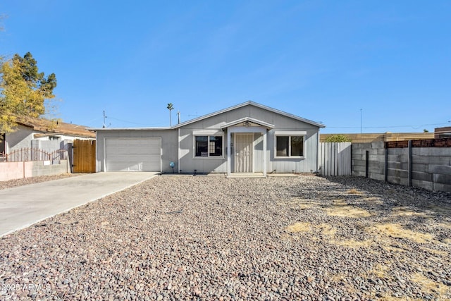 ranch-style house with a garage