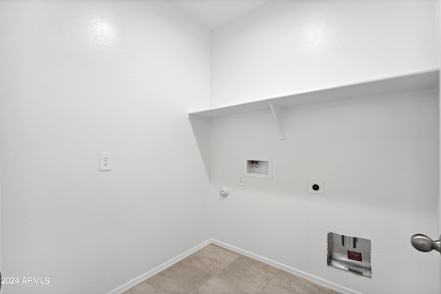 laundry room featuring washer hookup and hookup for a gas dryer