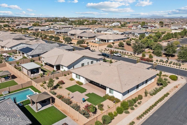 aerial view featuring a residential view