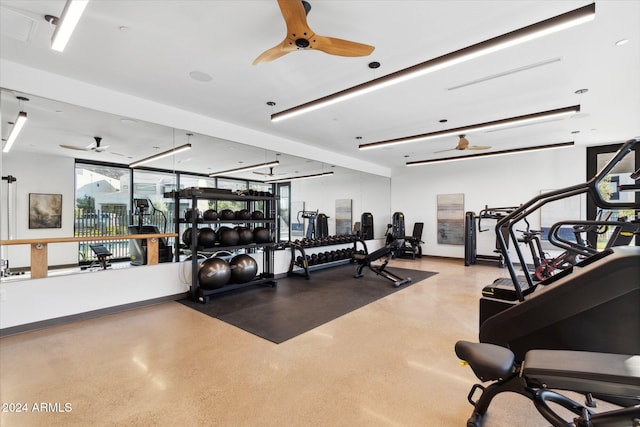 view of exercise room