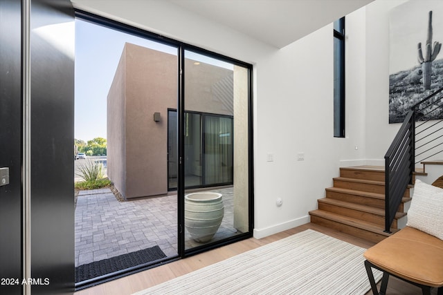 interior space featuring a patio area