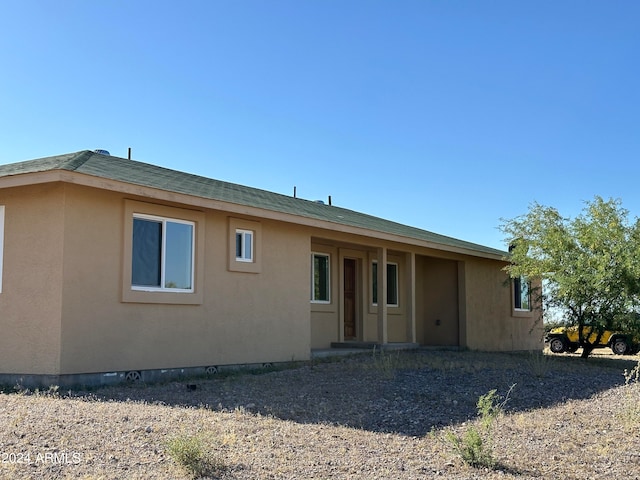 view of back of property