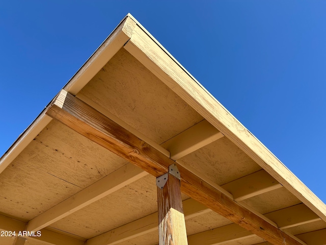 details with beamed ceiling