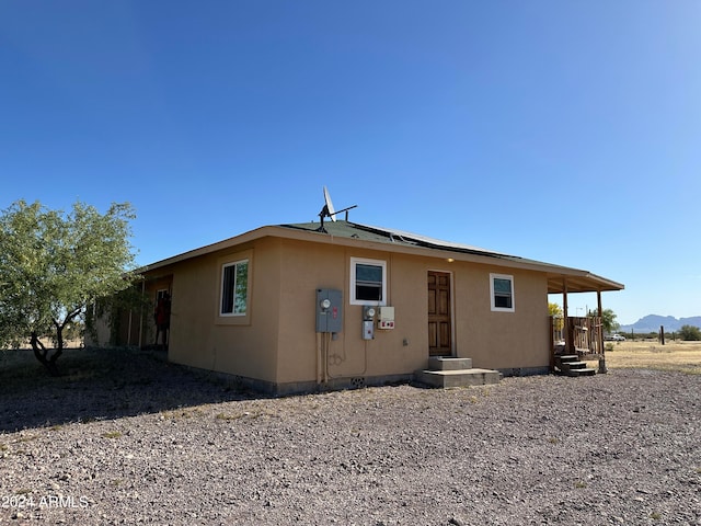 view of rear view of property