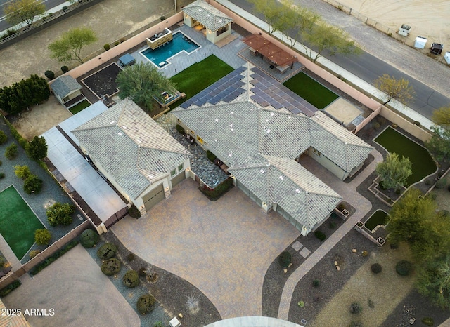 birds eye view of property