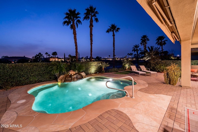 view of pool with a patio area