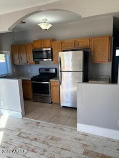 kitchen with stainless steel appliances