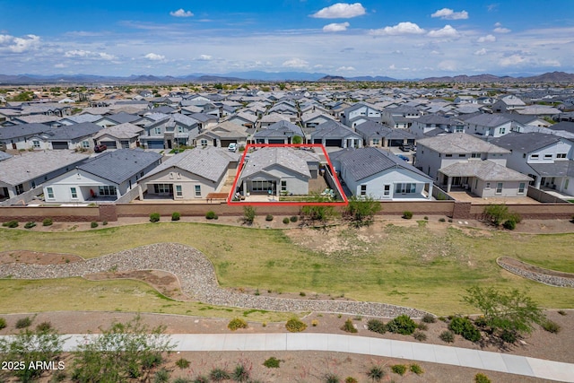 10509 W Harmony Ln, Peoria, AZ 85382 - aerial perspective of suburban area with property boundaries highlighted