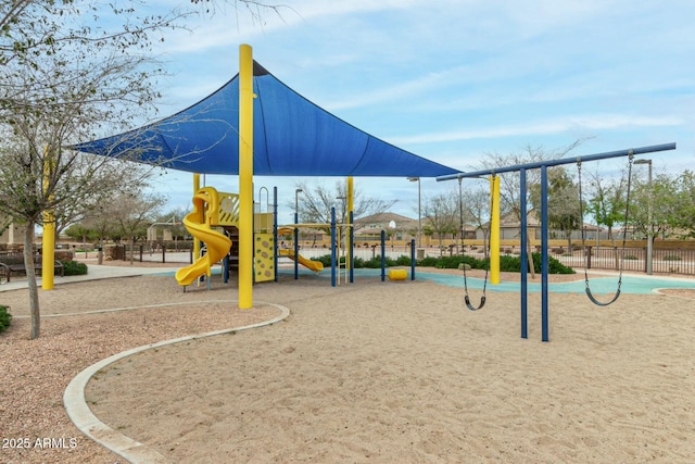 view of jungle gym