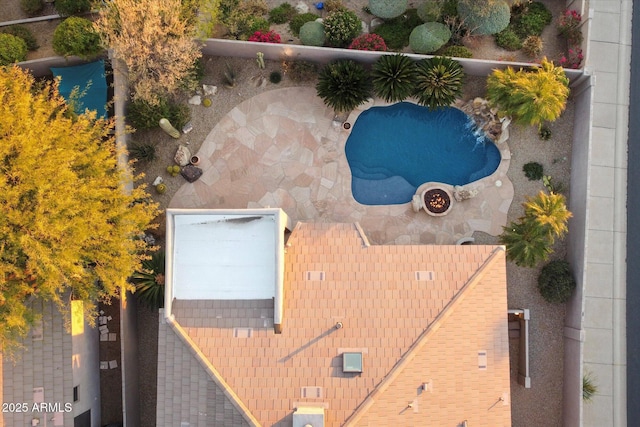 drone / aerial view