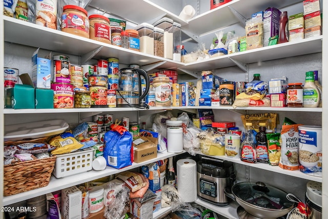 view of pantry