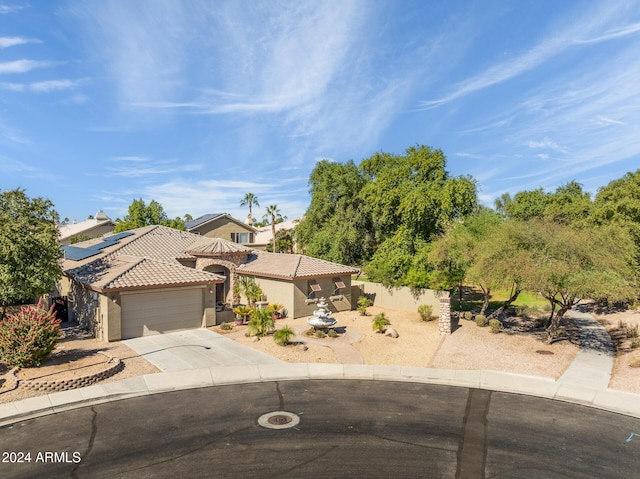 view of front of house featuring a garage