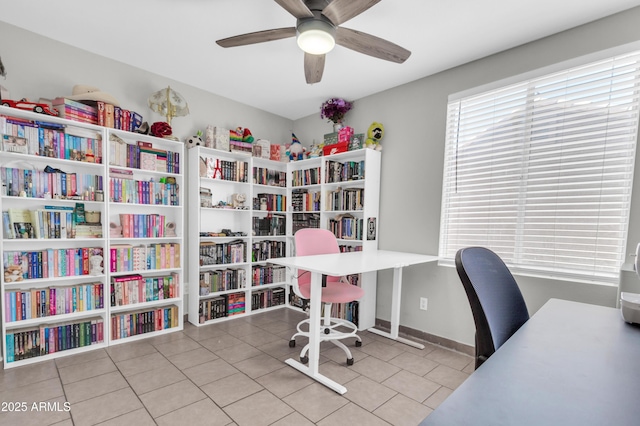 1858 S Ocotillo Dr, Apache Junction, AZ 85120 - office space featuring tile patterned flooring and a ceiling fan