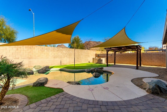 view of patio with a gazebo