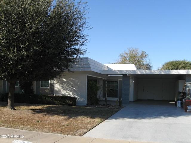 view of ranch-style home