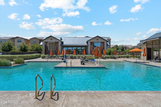 732 W Flintlock Way, Chandler, AZ 85286 - community pool featuring a patio area