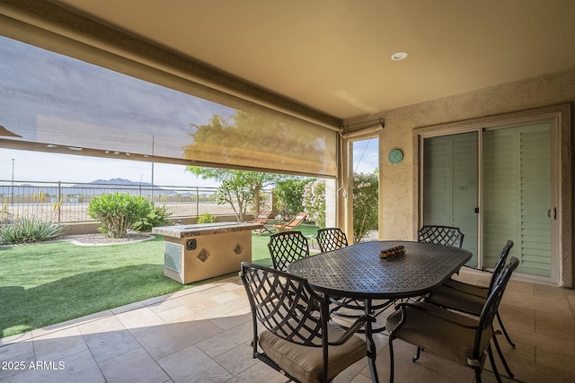 4497 E Ficus Way, Gilbert, AZ 85298 - view of patio / terrace with outdoor dining area and fence
