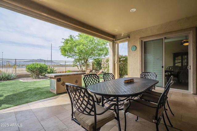 4497 E Ficus Way, Gilbert, AZ 85298 - view of patio / terrace with fence and outdoor dining space