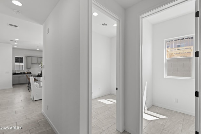 2149 W Rowel Rd, Phoenix, AZ 85085 - hallway with visible vents, recessed lighting, and baseboards