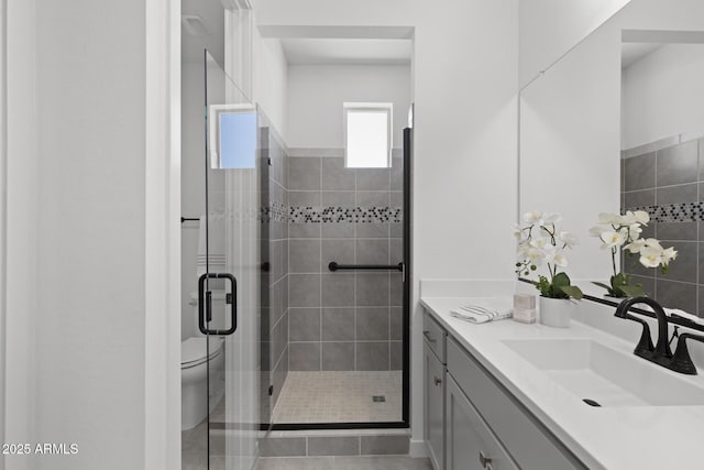 2149 W Rowel Rd, Phoenix, AZ 85085 - full bath with toilet, a shower stall, and vanity