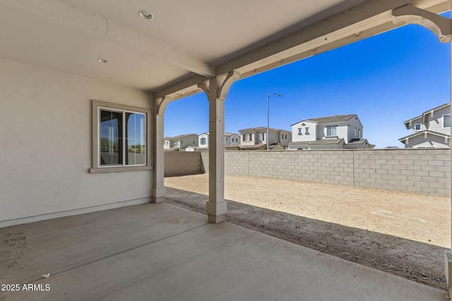 2149 W Rowel Rd, Phoenix, AZ 85085 - view of patio with a residential view and a fenced backyard