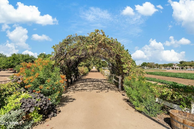 view of home's community with a rural view