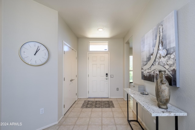 19892 N Shadow Mountain Dr, Surprise, AZ 85374 - entryway featuring light tile patterned floors and baseboards