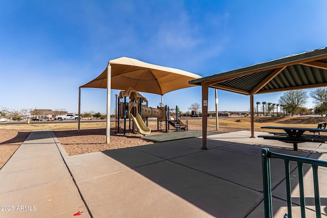 view of jungle gym