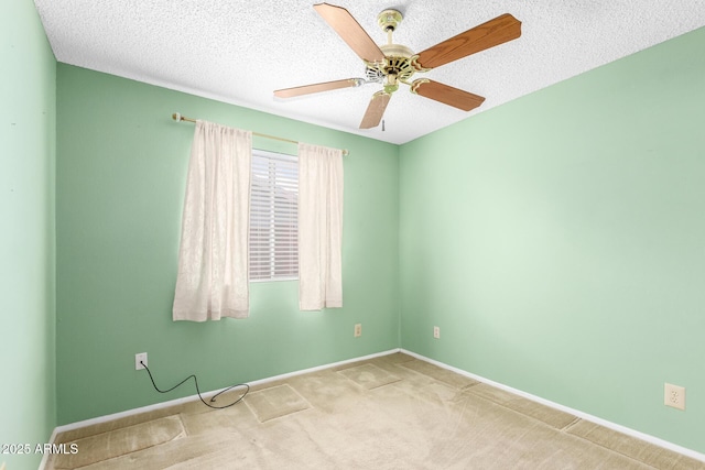 4062 W Mescal St, Phoenix, AZ 85029 - carpeted empty room with a ceiling fan, baseboards, and a textured ceiling