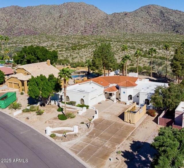 3738 E Kachina Dr, Phoenix, AZ 85044 - aerial view of property and surrounding area featuring a mountain backdrop